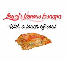 Lloyal's Famous Lasagna with a Touch of Soul Logo