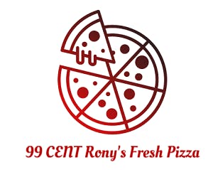99 CENT Rony's Fresh Pizza Logo