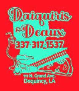 Daiquiris & Deaux Pizza Logo