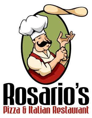 Rosario's Flying Pizza and Pub logo