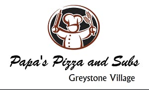 Papa's Pizza & Subs Greystone Village Logo