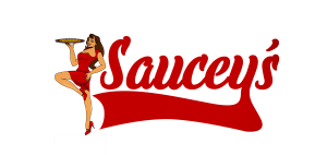 Saucey's Pizza Logo