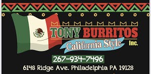 Tony Burritos California Logo