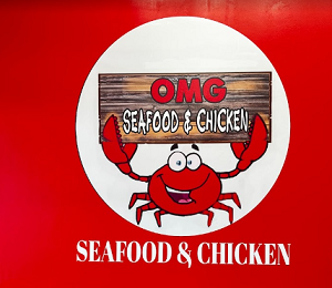 OMG Seafood Chicken logo