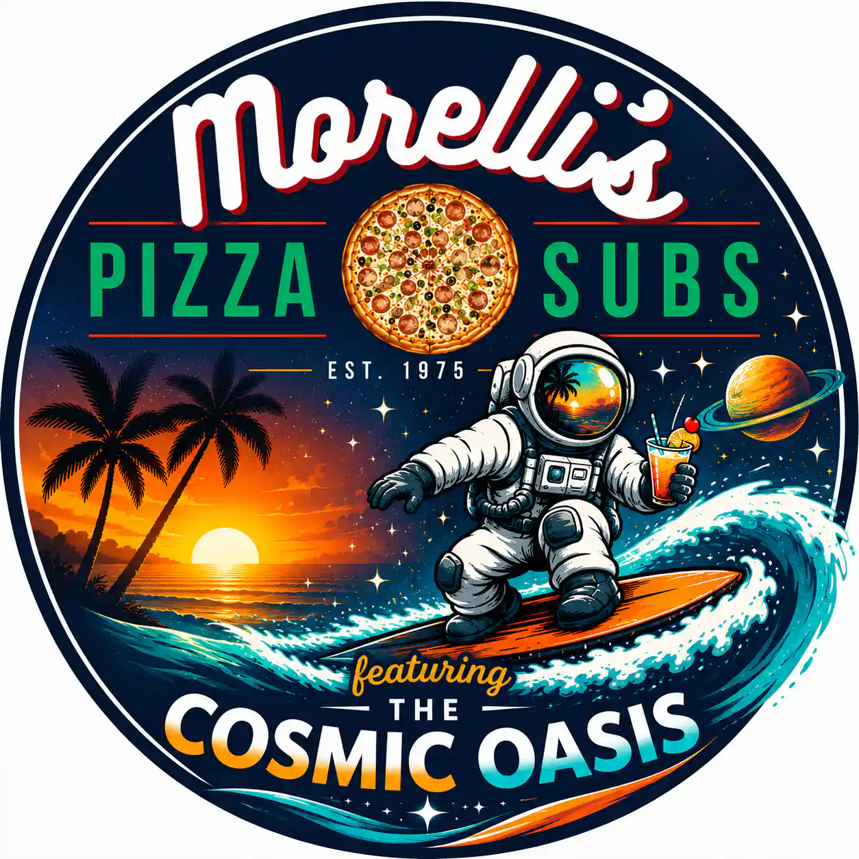 Morelli's Pizza & Subs logo