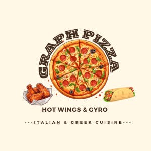 Graph Pizza & Hot Wings Logo