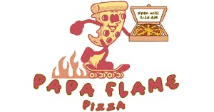 Papa Flame Pizza Logo