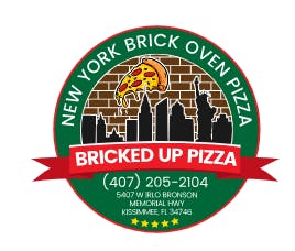 New York Bricked Up Pizza Logo