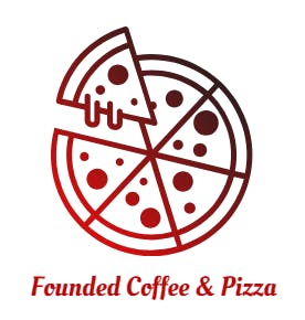 Founded Coffee & Pizza Logo