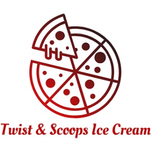 Twist & Scoops Ice Cream Logo
