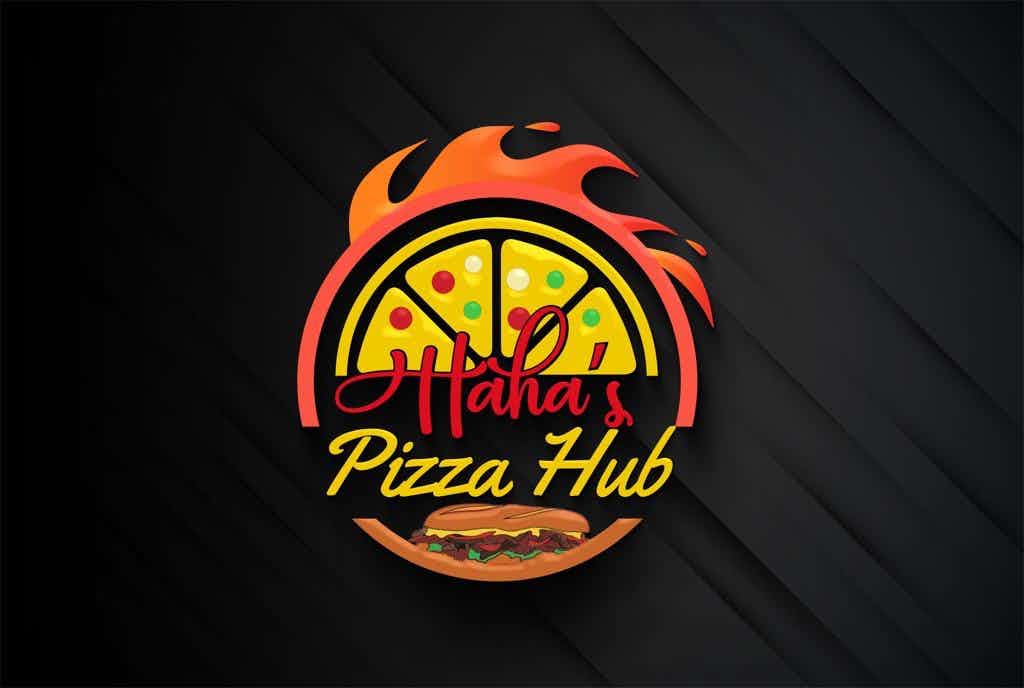 Haha's Pizza Hub logo