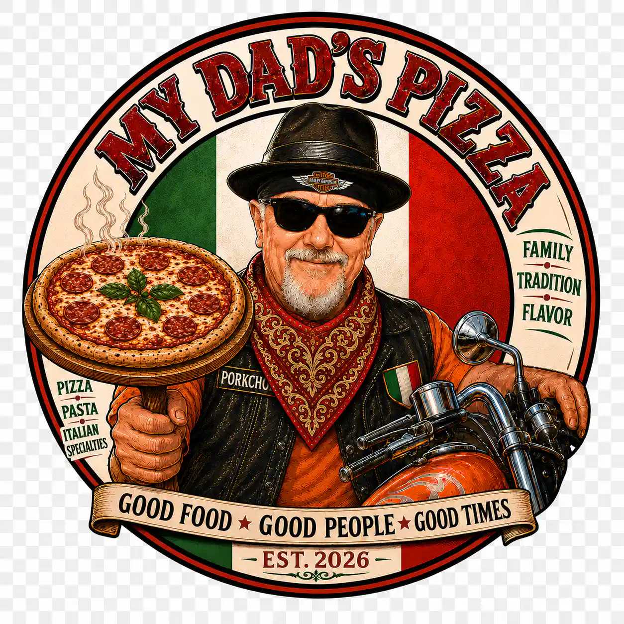 My Dad's Pizza logo