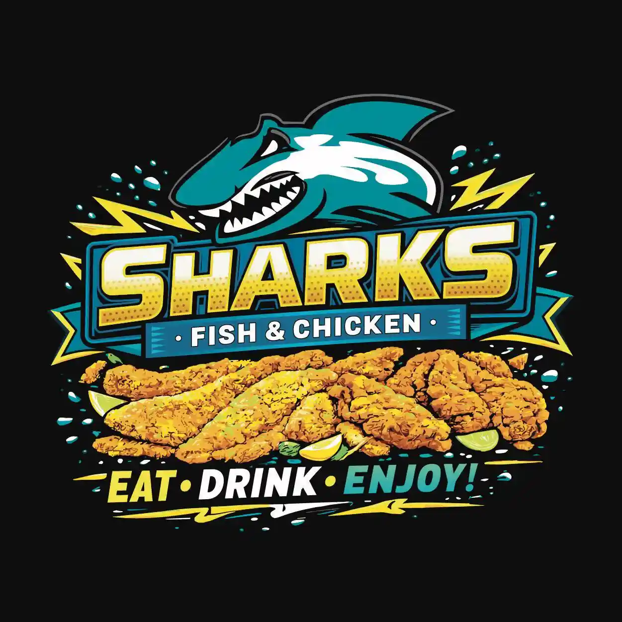 Sharks Fish & Chicken (S Cooper St) logo