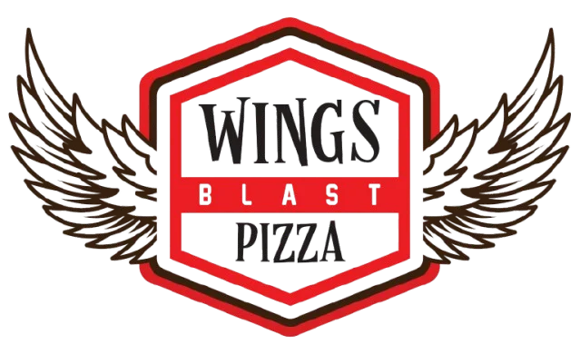 WINGS BLAST AND PIZZA logo