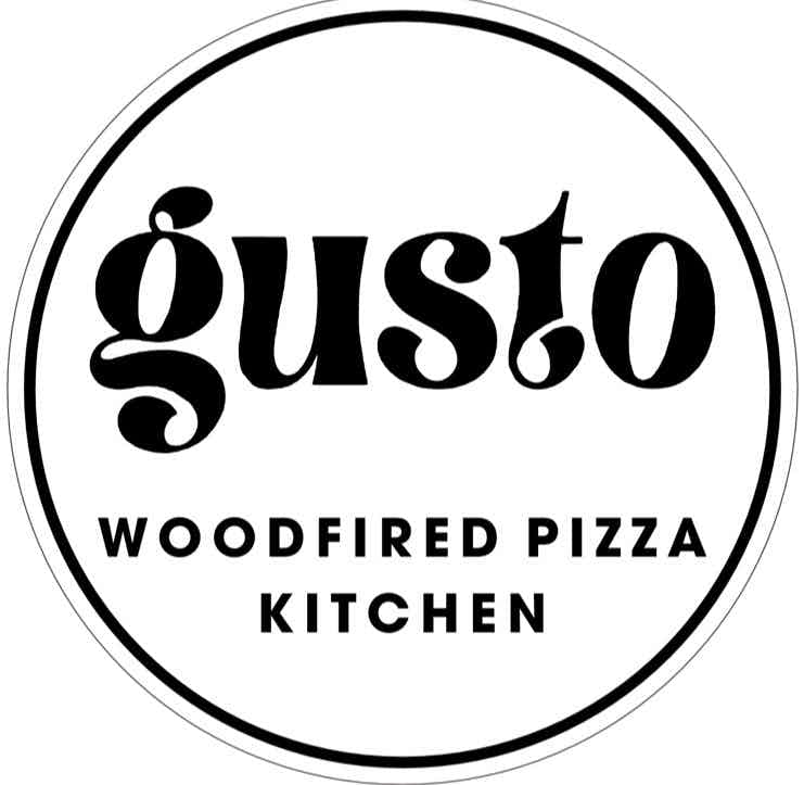 Gusto WoodFired Pizza logo