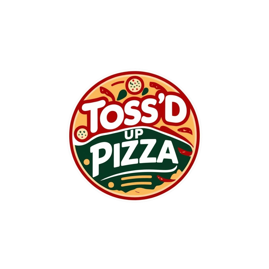 Toss'd Up Pizza Logo