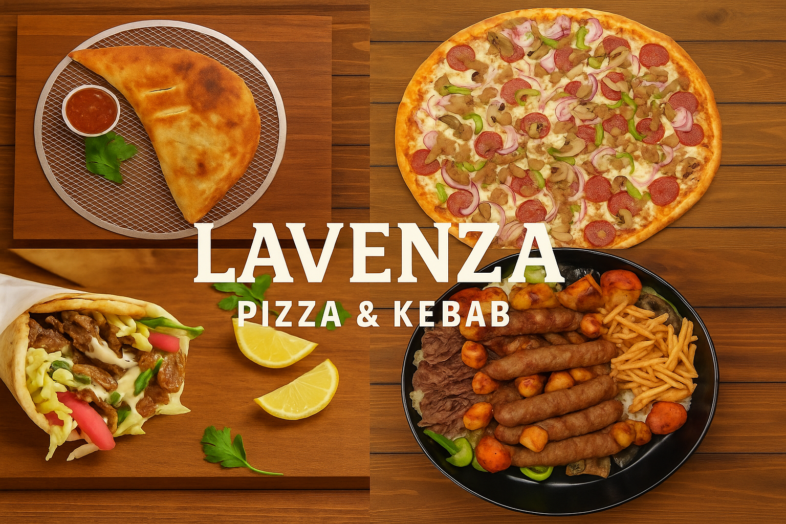 Lavenza Pizza and Kebab logo