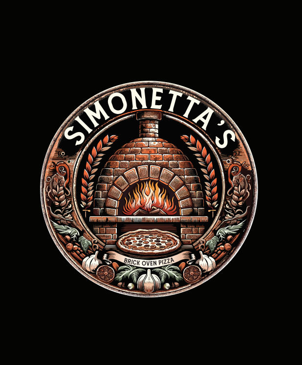 Simonetta's Brick Oven Pizza Bus logo
