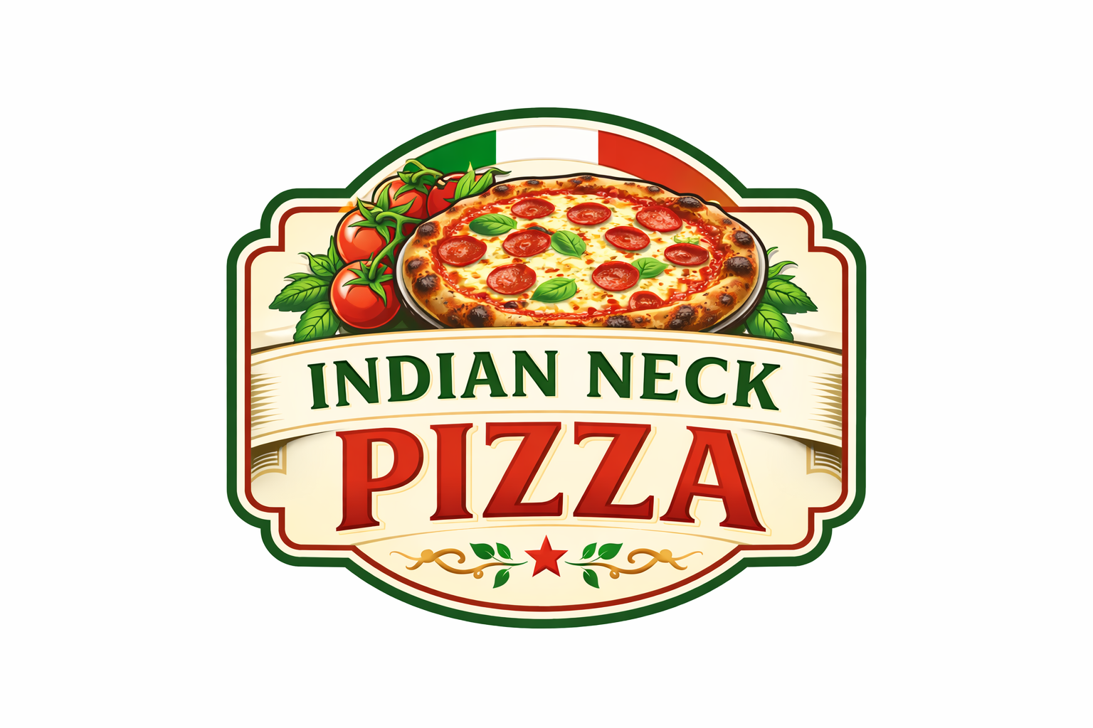 Indian Neck Pizza logo