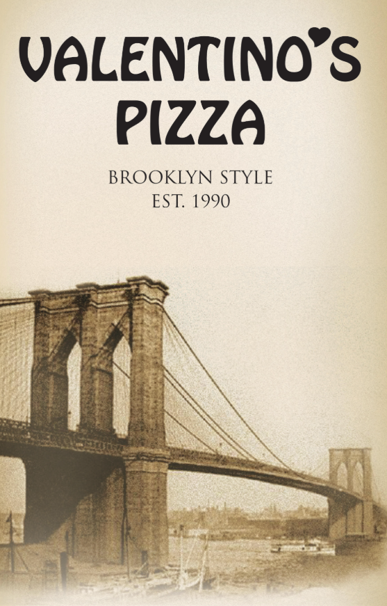 Valentino's Brooklyn Style Pizza logo