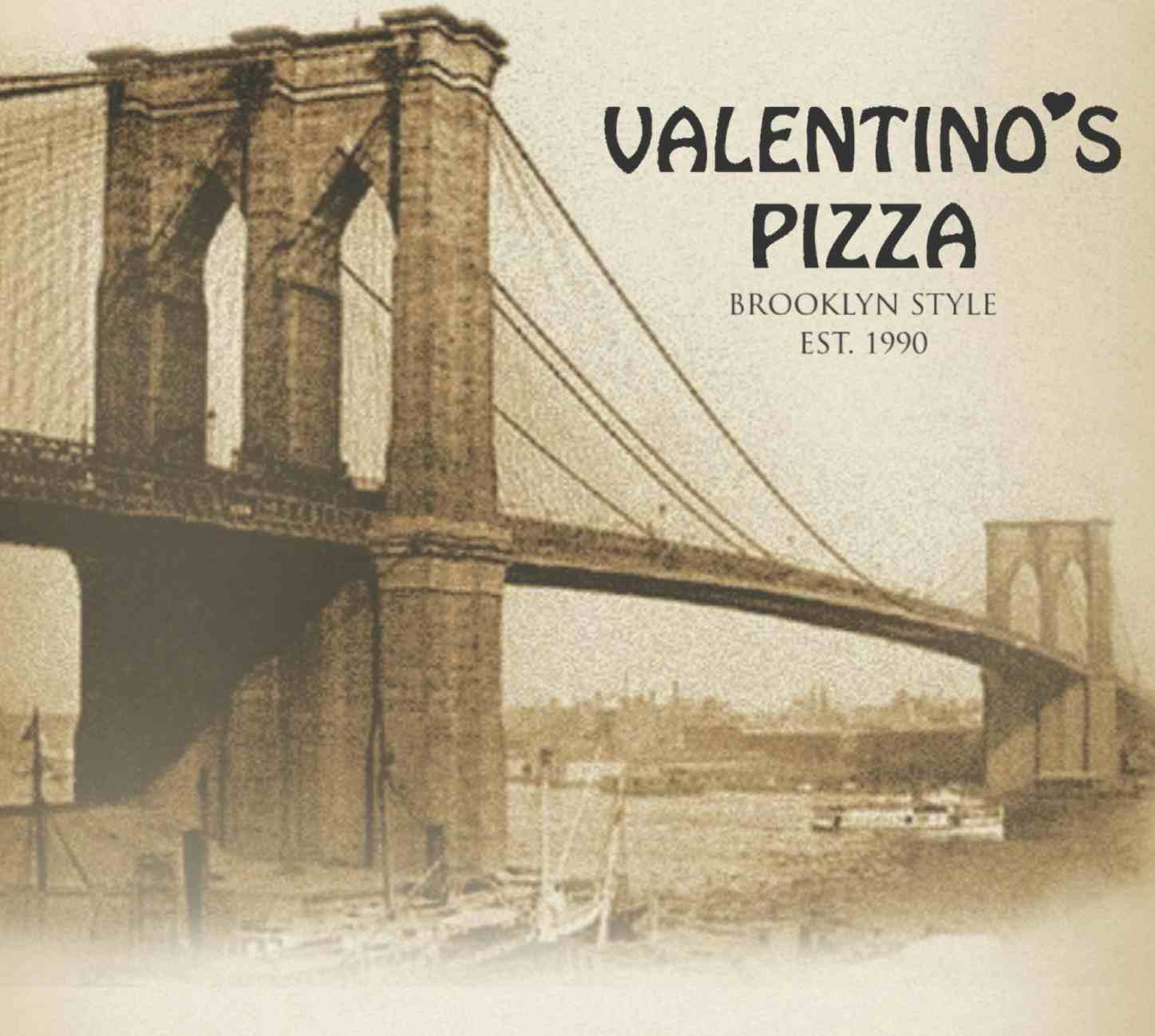 Valentino's Brooklyn Style Pizza logo