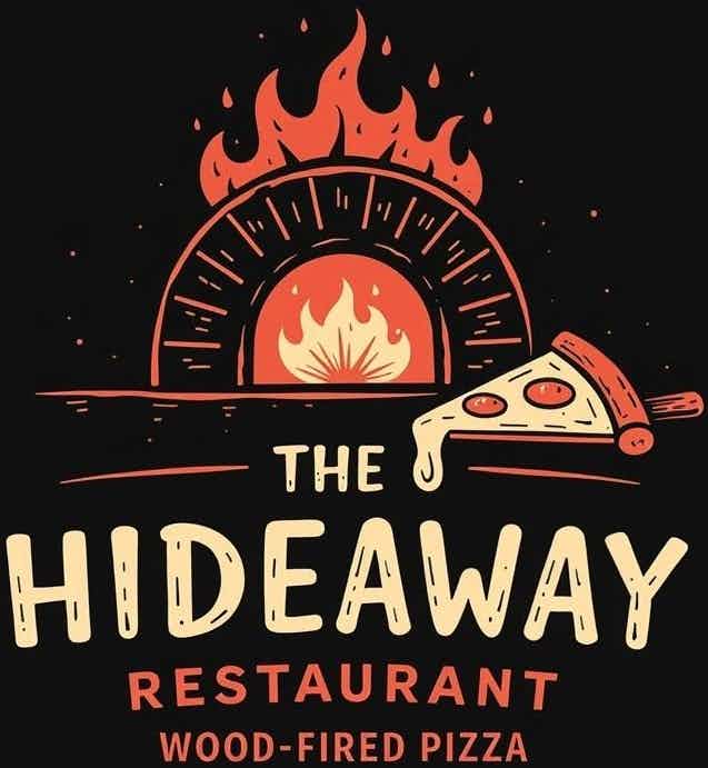 Hideaway Restaurant & Wood Fire Pizza logo