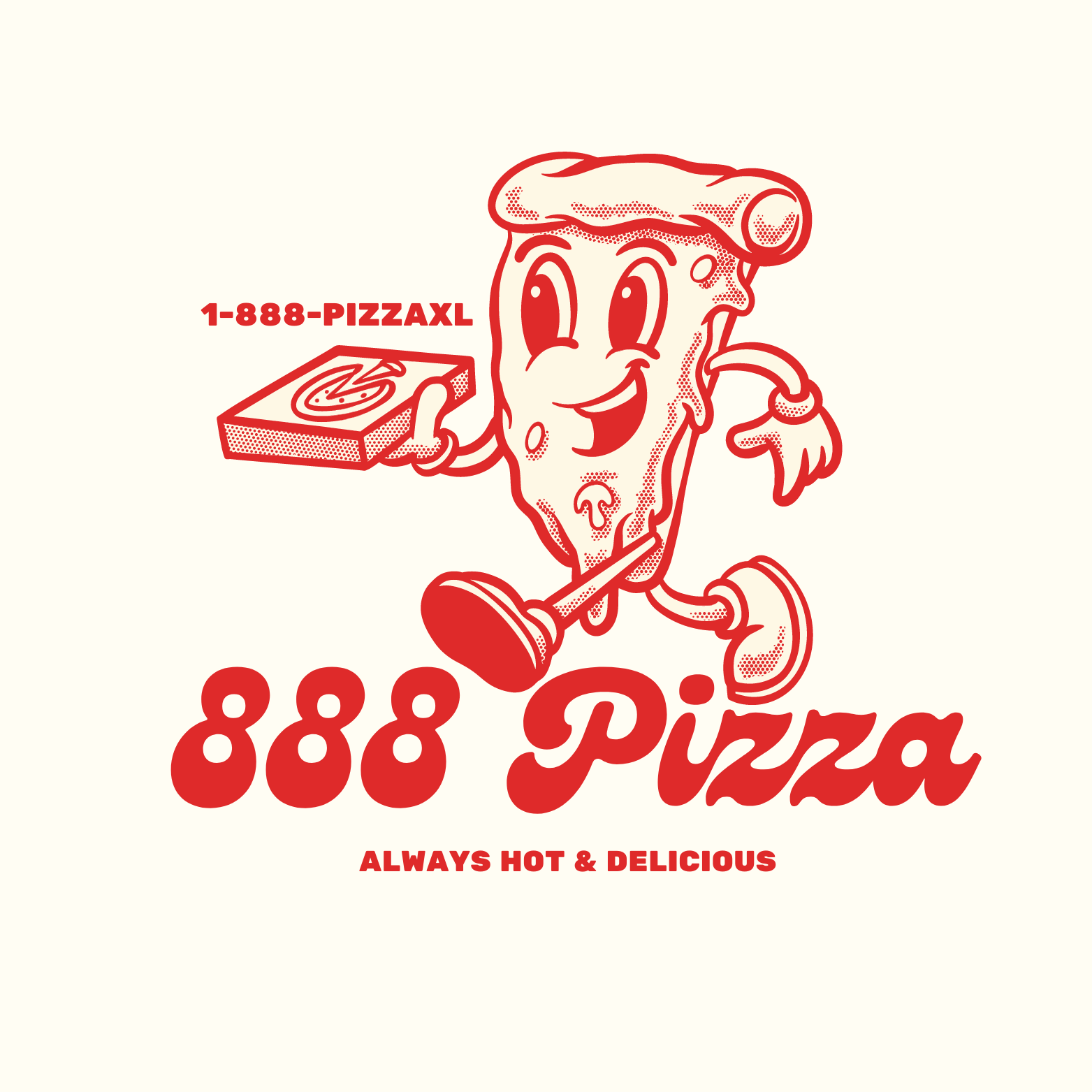 888 Pizza logo