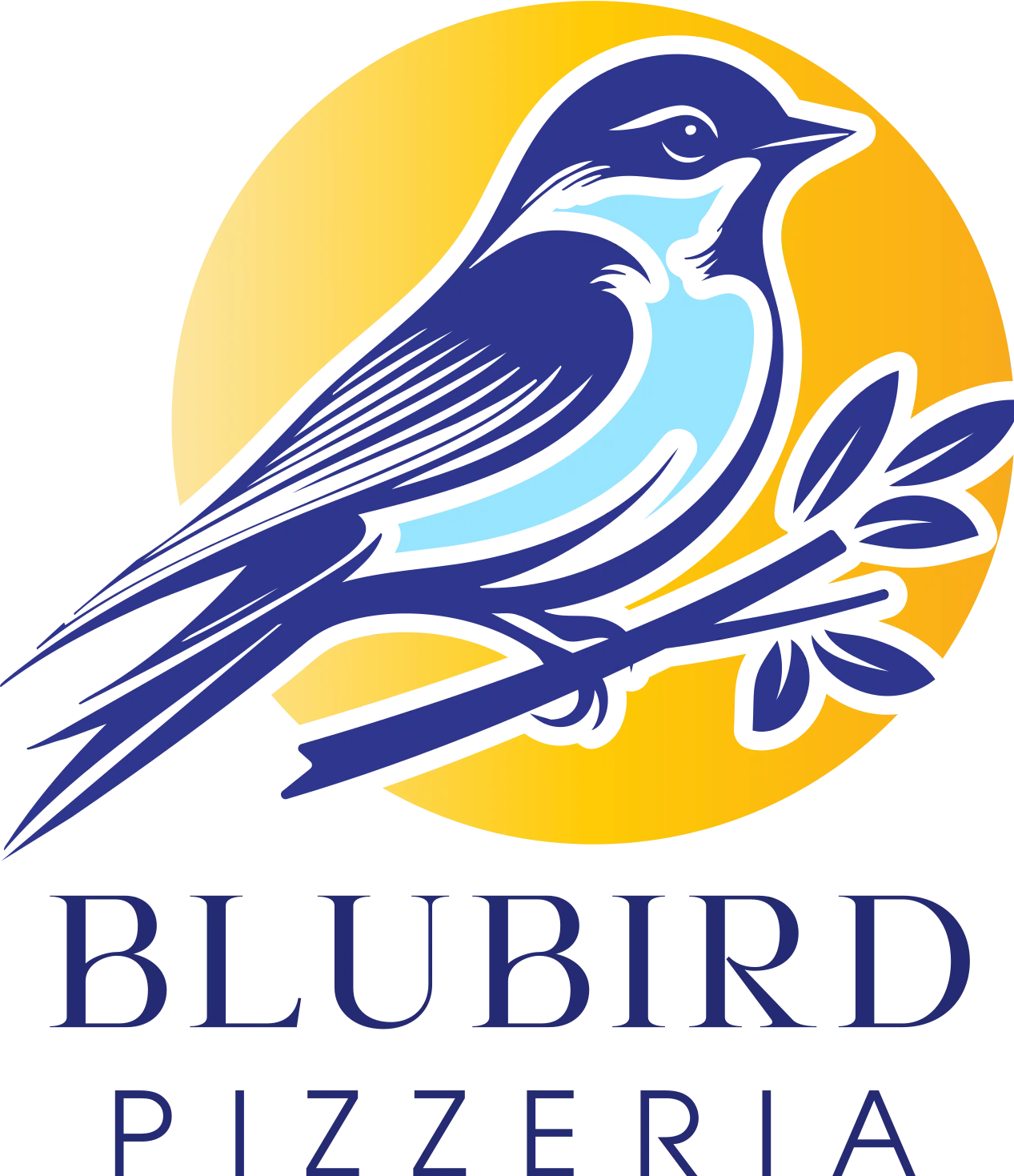 Blubird Pizza logo