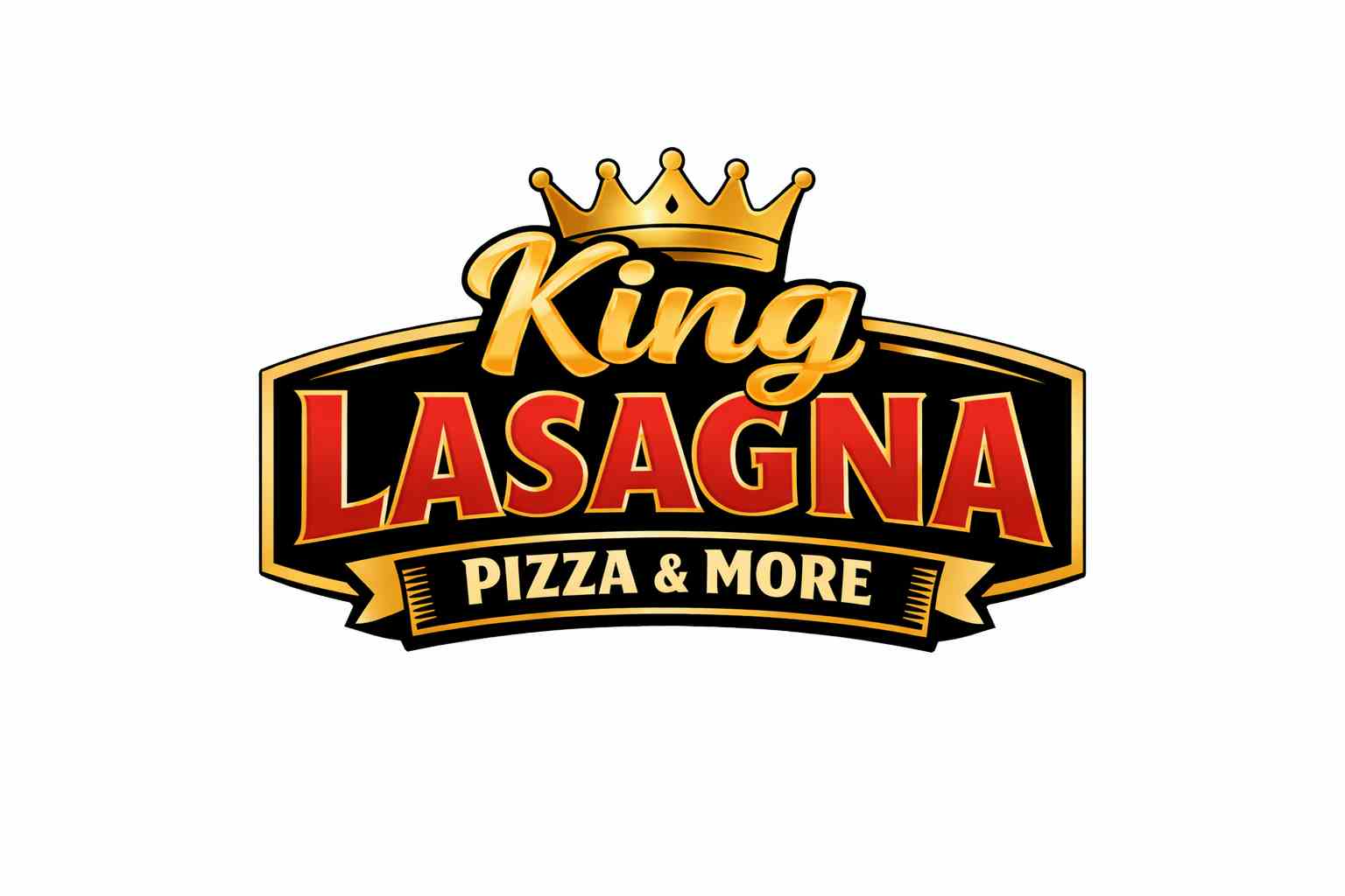 KING LASAGNA PIZZAS & MORE logo