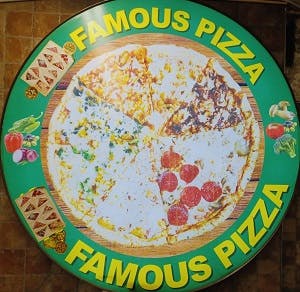 Famous Pizza Logo
