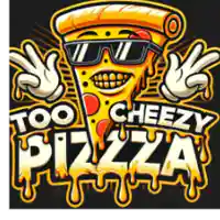 Too cheezy's pizza logo