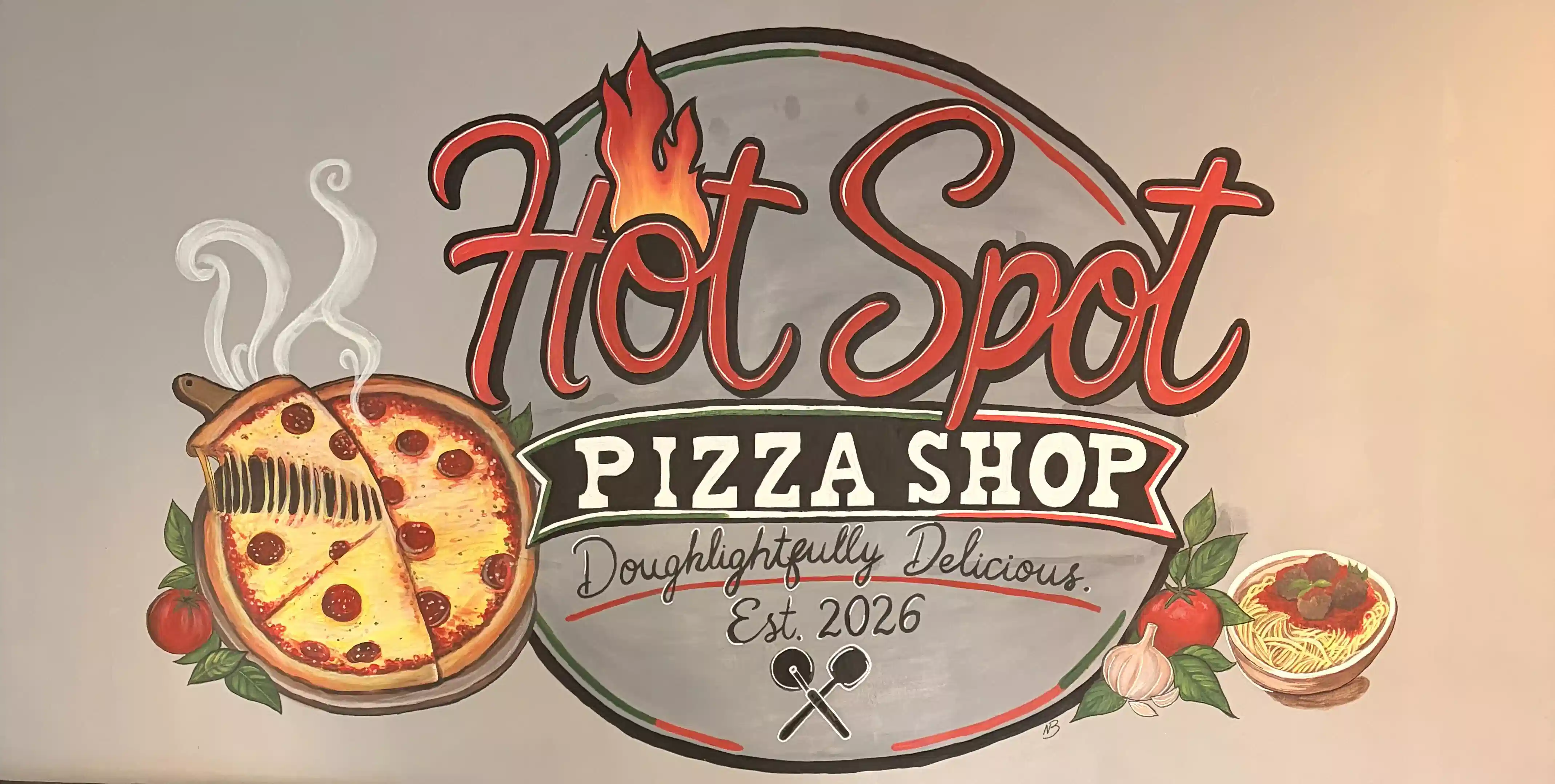 HOT SPOT PIZZA SHOP logo