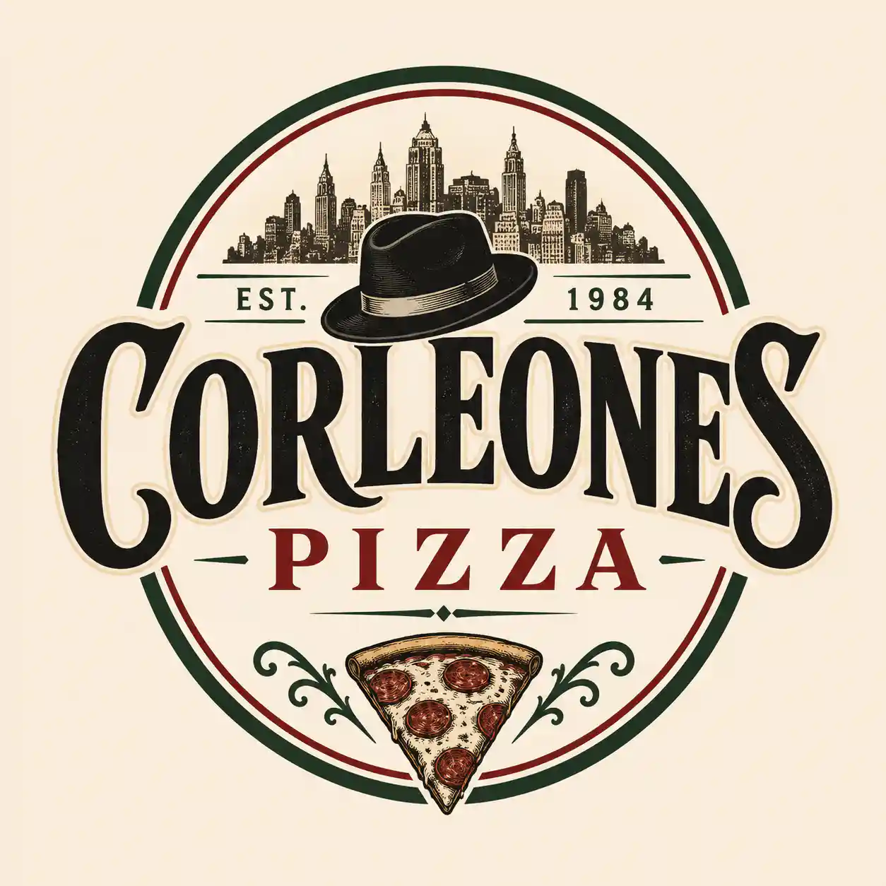 Corleone Pizza logo