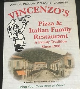 Vincenzo's Pizza Logo