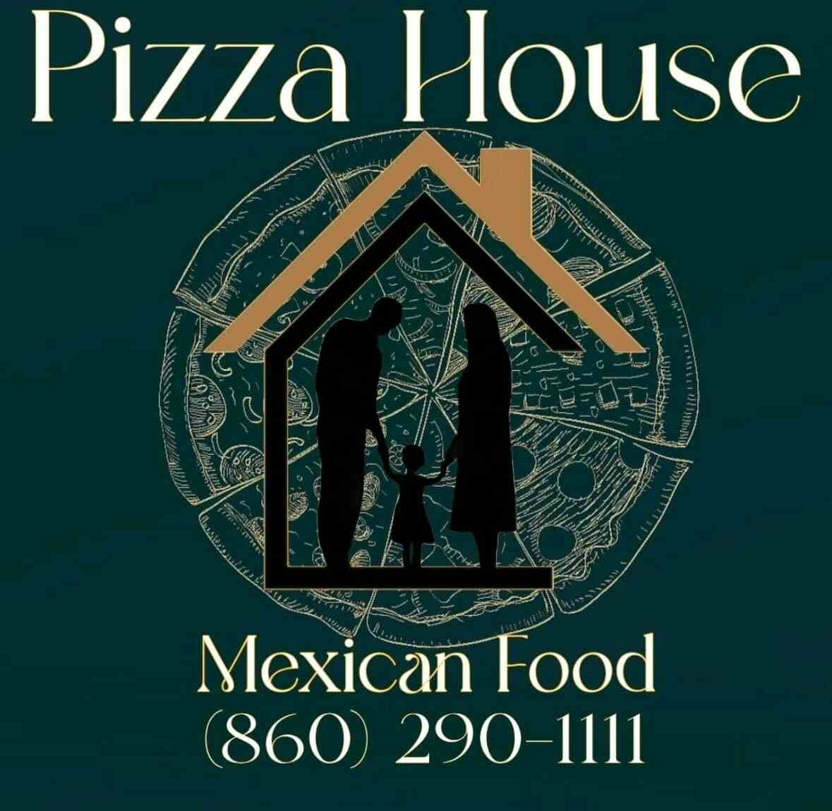 Pizza House and Mexican Food logo
