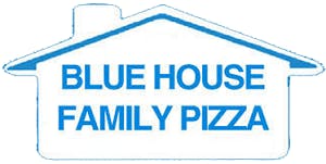 Blue House Family Pizza Logo