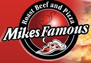 Mike's Famous Roast Beef & Pizza Logo