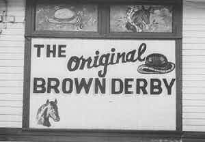 Brown Derby Pizza logo