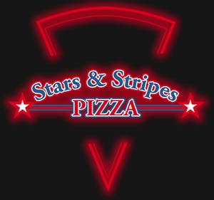Stars & Stripes Pizza Logo