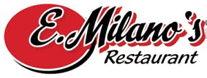 E Milano's Pizza Logo