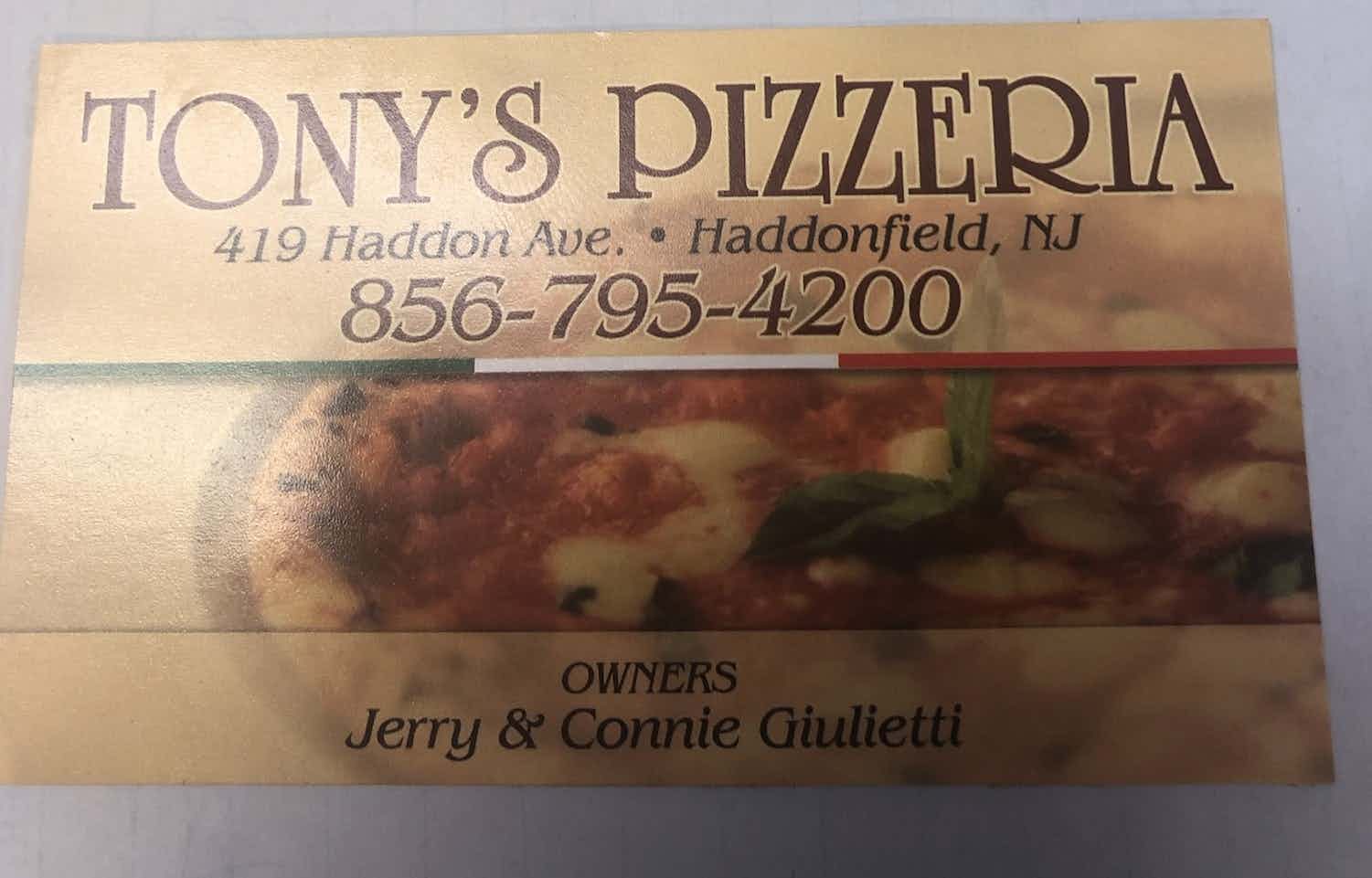 Tony's Pizza logo