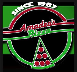Amadeo's Pizza Logo