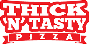 Thick N Tasty Pizza logo