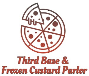 Third Base Pizza & Frozen Custard Logo