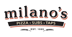 Milano’s Pizza, Subs & Taps logo