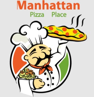 Manhattan Chicago Pizza Logo