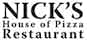 Nick's House of Pizza Restaurant logo