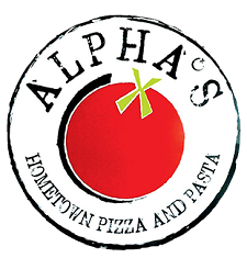 Alpha's Home Town Pizza & Pasta logo