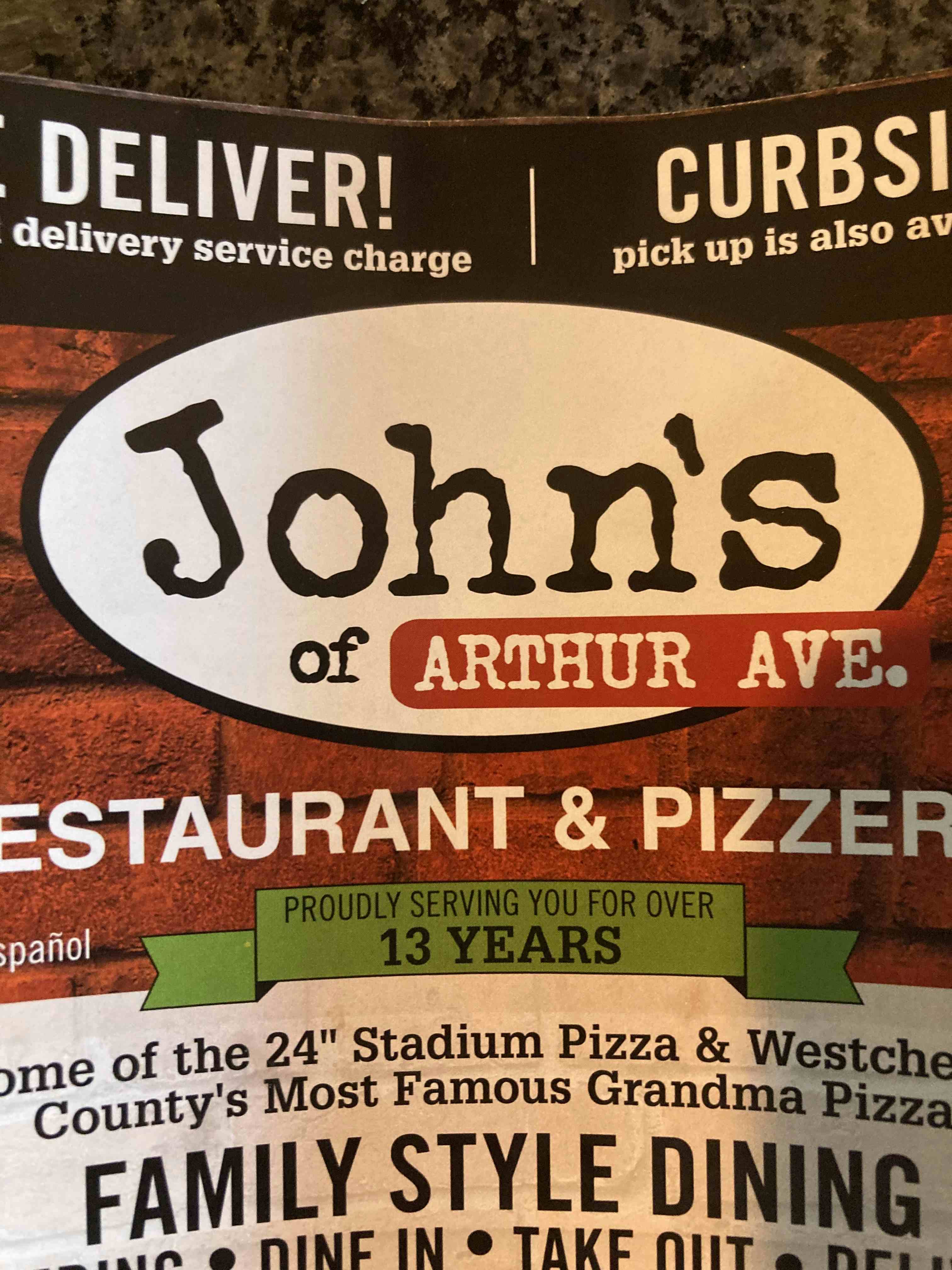 John's of Arthur Ave logo