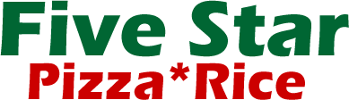 Five Star Pizza & Rice logo